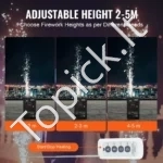 4 Vnt. Galingos Šaltų Kibirkščių Mašinos 700 W (Kiekviena), Aliuminio Lydinys, Reguliuojamas Aukštis 2–5 m - Image 2