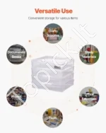 4 Vnt. Skaidrios Dėžės, 36x36x7.6 cm Kiekviena, Plastikinės (PP) Dėžutės Popieriui, Stalo Žaidimams, Rankdarbiams - Image 4