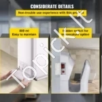 Airblade Stiliaus Rankų Džiovintuvas 2000W, ABS, Dvigubas Oro Srautas - Image 6