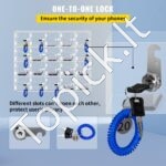 Akrilinė Spintelė Telefonams Ir Vertingiems Daiktams, 20 Skyrių, Skaidri Medžiaga, 53 x 18 x 42,5 cm, Su Užraktais - Image 3