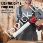 Akumuliatorinis Hermetiko Pistoletas (600 ml / 20 V), Profesionalus Sandarinimas, 270 kg Jėga - Image 5