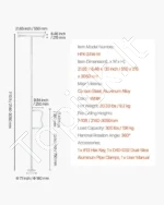 Apsauginė Atraminė Rankena Grindys-Lubos, 360° Sukimas, Max 136 kg - Image 7
