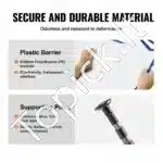 Apsauginė Dulkių Užuolaida Su Magnetiniu Užraktu, 230 x 120 cm, Teleskopinis Stovas 0.9–3 m - Image 3