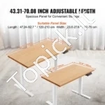 Aukščiausios Klasės Elektrinis Stalo Rėmas, Dviejų Variklių, 3 Segmentų Kojos, Reguliuojamas Aukštis 65-129 cm - Image 2