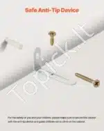 Aukšta Pastatoma Lentyna Knygoms. balta, 8 Lentynos, 180 x 33 x 30 cm - Image 7