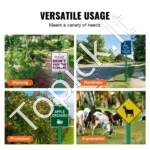 Tvirtas Kelio Ženklų Stulpas (4 vnt.), Žalias, 180 cm Aukščio, U-kanalas, Fiksuojamas Plienas - Image 2