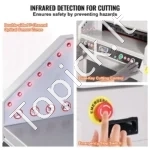 Automatinė Elektrinė Popieriaus Giljotina 450 mm, Pjūvio Aukštis 40 mm, su LCD Ekranu ir Lazeriu, 1016x787x670 mm - Image 5