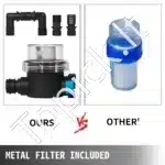 Automatinis Slėginio Vandens Siurblys 12V, 17 L/min, 40 PSI, Savaimiškai Įsisiurbiantis, 3/4 Colio, Kemperiams/Valtims - Image 4