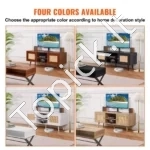 Boho Stiliaus TV Spintelė (120x40x49 cm), Ąžuolo Spalvos - Image 6