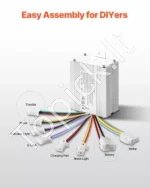 DC Variklio Rinkinys  450 W / 36 V (3000 APS./min.), Su Gazo Rankena ir Reguliatoriumi, Idealiai E-Bike, Kartingams - Image 5