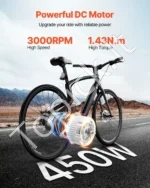 DC Variklio Rinkinys  450 W / 36 V (3000 APS./min.), Su Gazo Rankena ir Reguliatoriumi, Idealiai E-Bike, Kartingams - Image 2