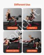 Daugiafunkcinė Kojų Tiesimo ir Lenkimo Mašina, Plieno Rėmas, 111,8 x 91,4 x 91,4 cm, Iki 317 kg - Image 6