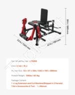 Daugiafunkcinė Kojų Tiesimo ir Lenkimo Mašina, Sustiprintas Plienas, 317 kg Talpa, Reguliuojama - Image 7