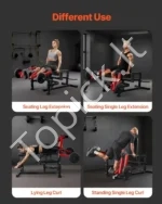 Daugiafunkcinė Kojų Tiesimo ir Lenkimo Mašina, Sustiprintas Plienas, 317 kg Talpa, Reguliuojama - Image 6