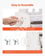 Daugiafunkcinė Vaikų Žaislų Lentyna su 10 Dėžių, 107 x 36 x 87 cm - Image 7