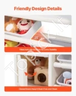 Daugiafunkcinė Vaikų Žaislų Lentyna su 10 Dėžių ir Knygų Saugykla. Smėlio/Pilka, 182 x 33 x 91,5 cm - Image 5