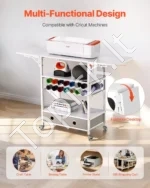 Daugiafunkcinis Rankdarbių Vežimėlis su Sulankstomu Staliuku - Image 3