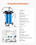 Dejonizuoto Vandens Sistema Su Vežimėliu, 1211 L Talpa (2 x 4 L Tvertė), Su TDS Matuokliu - Image 6