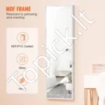 Didelė Sieninė Veidrodinė Papuošalų Spintelė su Užraktu ir Talpiu Vidumi - Image 6