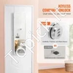 Didelė Sieninė Veidrodinė Papuošalų Spintelė su Užraktu ir Talpiu Vidumi - Image 3