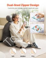 Didelė ir Patogi Skaitymo Pagalvė su Porankiais, 103 x 73 x 67 cm - Image 3