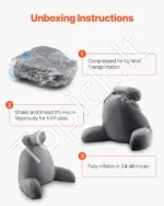 Didelė ir Patogi Skaitymo Pagalvė su Porankiais, 103 x 73 x 67 cm - Image 2