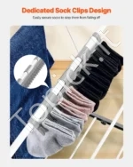 Didelė sulankstoma 2 aukštų drabužių džiovyklė (147 x 60 x 100 cm), 31 strypas, 14 kg - Image 6