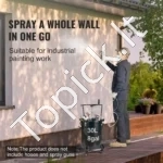 Didelės Talpos Dažų Slėgio Indas 30 Litrų  Su Mechaniniu Maišytuvu Ir Purškimo Pistoletu - Image 3