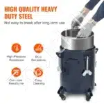 Didelės Talpos Dažų Slėgio Indas 30 Litrų  Su Mechaniniu Maišytuvu Ir Purškimo Pistoletu - Image 4