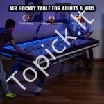 Didelis LED Oro Ritulio Stalas (Air Hockey) 226 cm, Su Plieninėmis Kojomis, Elektroninis Skaičiavimas, MDF/PVC - Image 2