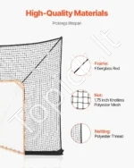 Didelis Lakroso/Hokėjaus Vartų Apsauginis Tinklas (Backstop) 360 cm x 279 cm - Image 3