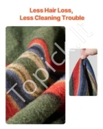 Didelis Vilnonis Pledas Stovyklavimui ir Iškyloms, 162 x 223 cm, 80% Vilna, Pilkai Ruda Spalva - Image 3