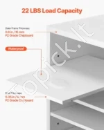 Dokumentų Rūšiuoklė/spintelė su 36 Reguliuojamais Skyriais – 99,7 x 30,5 x 68 cm, Balta Spalva, Medžio Plokštė - Image 3