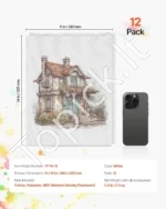 Drobės Plokštės Piešimui (12 vnt.), 280 x 355 mm, Balta, Paruošta Akrilui ir Aliejui, 3 mm Storis - Image 6