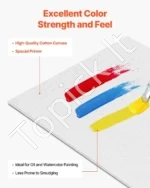 Drobės Plokštės Piešimui (48 vnt. MEGA Rinkinys), 280 x 355 mm, Balta, 3 mm Storis, Akrilui ir Aliejui 🎨 - Image 5