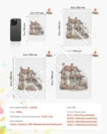 Drobės Plokštės Piešimui (32 vnt. Įvairių Dydžių), 127x178mm iki 280x355mm, Balta, 3 mm Storis - Image 3