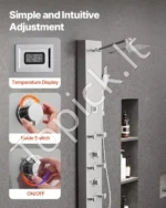 Dušo Panelė,5 Funkcijos, 134,5 x 20 cm - Image 5