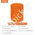 Dvigubai Pinta Poliesterio Virvė Arboristams 12,7 mm x 67 m – 35,58 kN Trūkimo Jėga - Image 6