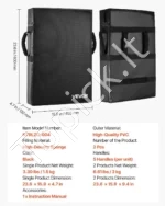 Dvigubas Futbolo Blokavimo (Tackling) Treniruočių Skydų Rinkinys su Rankenomis, Didelio Tankio Kempinė 2 vnt - Image 2