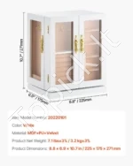 Elegantiška 360° Sukama Juvelyro Dėžutė su 5 Stalčiais ir Skaidriais Šonais - Image 7