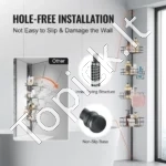 Elegantiška Juoda Dušo Lentyna Kampinė 4 Skyriai, Aukštis Nuo 142 cm Iki 290 cm - Image 5