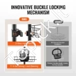 Elegantiška Juoda Dušo Lentyna Kampinė 4 Skyriai, Aukštis Nuo 142 cm Iki 290 cm - Image 2