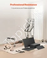 Elegantiškas Pilates Reformeris iš Guminio Medžio (Rubber Wood), Didelis Matmenys 240 x 73,5 x 199 cm, iki 181,44 kg - Image 3