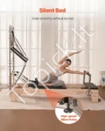 Elegantiškas Pilates Reformeris iš Guminio Medžio (Rubber Wood), Didelis Matmenys 240 x 73,5 x 199 cm, iki 181,44 kg - Image 4