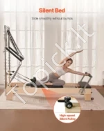 Elegantiškas Pilates Reformeris iš Klevo Medžio, Reguliuojamas, Iki 181,44 kg - Image 4
