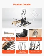 Elegantiškas Pilates Reformeris iš Klevo Medžio, Reguliuojamas, Iki 181,44 kg - Image 5