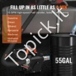 Elektrinė Kuro Perpumpavimo Stotis, 12V DC, 57 L/min Srautas, 1/4 AG, 4 m Išleidimo Žarna, Benzinas/Dyzelinas/Žibalas, G1 jungtis - Image 2