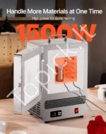 Elektrinė Lydymo Krosnis 1.5 KW 1200 °C: Mini Stalo Krosnelė Iki 1 kg Aukso - Image 4