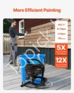 Elektrinis Beoris Dažymo Purkštuvas 650W, 3000 PSI, Su Stovu, 1.17 L/min Srautas - Image 2