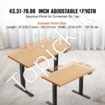 Elektrinis Stalo Rėmas, Juodas, Dvigubas Variklis, 125 kg - Image 2